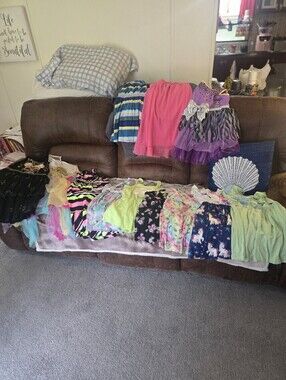 Girls Bundle Of Dresses/ Rompers Sizes 6-8